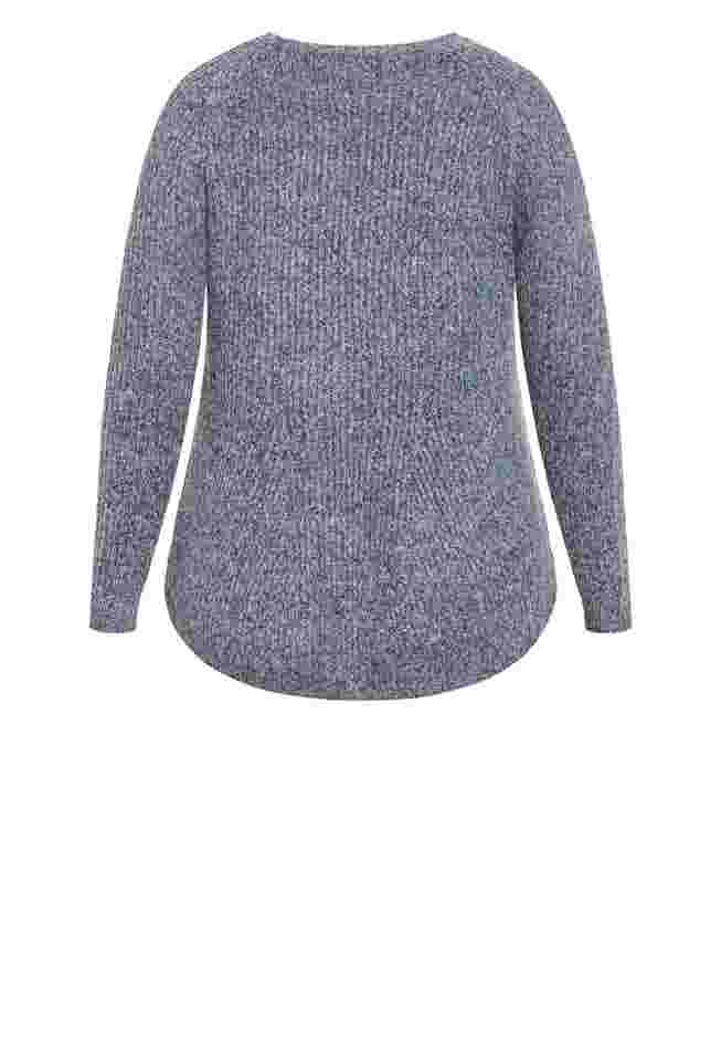 Tia Curved Hem Tunic Sweater image number 5