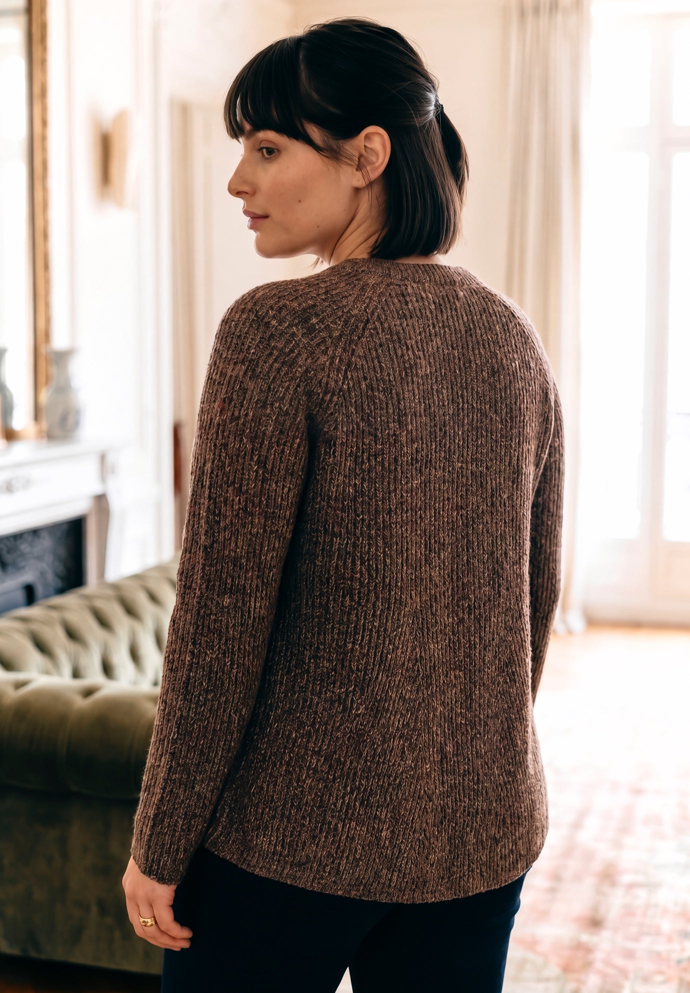 Tia Curved Hem Tunic Sweater image number 1