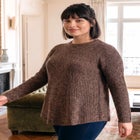 Tia Curved Hem Tunic Sweater image number 2