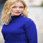 Turtleneck Cable Sweater image number null