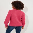 Cozy V-Neck Pullover Sweater image number null