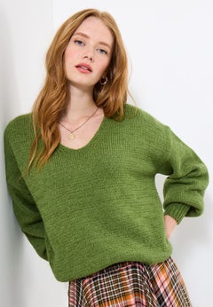 Cozy V-Neck Pullover Sweater