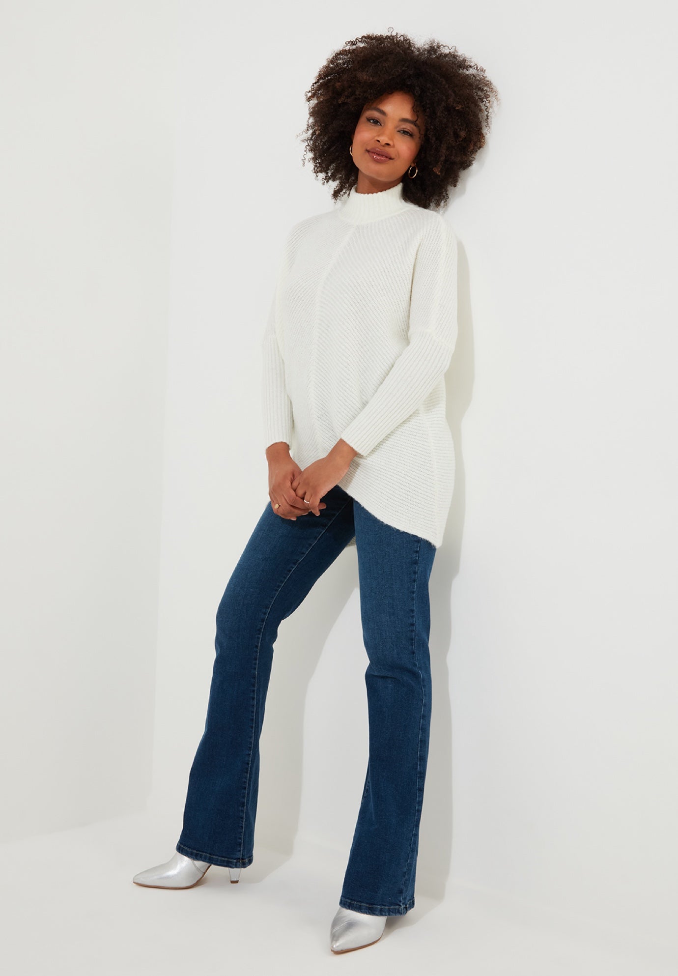 Mockneck Rib Sweater image number 4