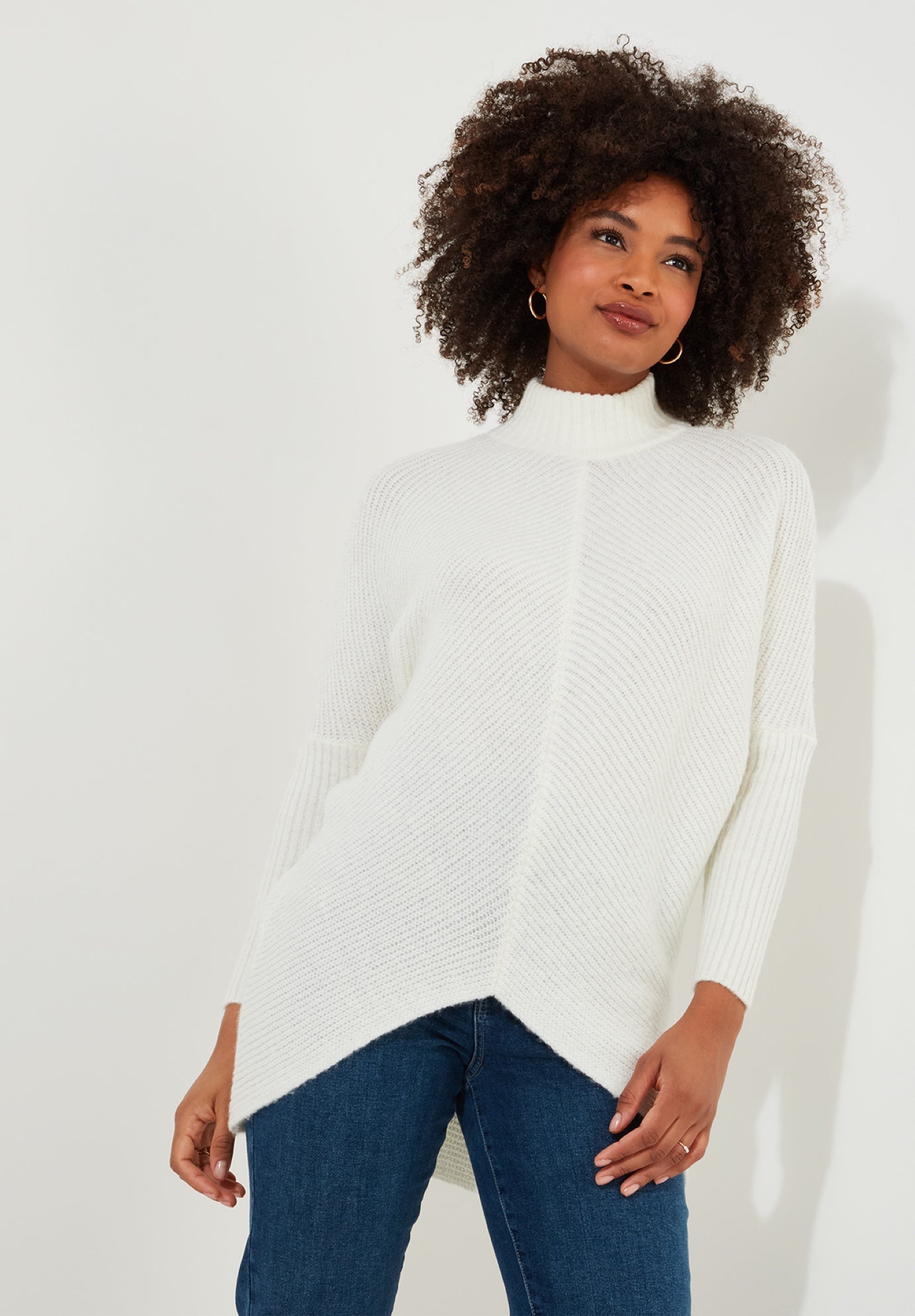 Mockneck Rib Sweater image number 0