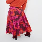 Tiered Midi Skirt image number null