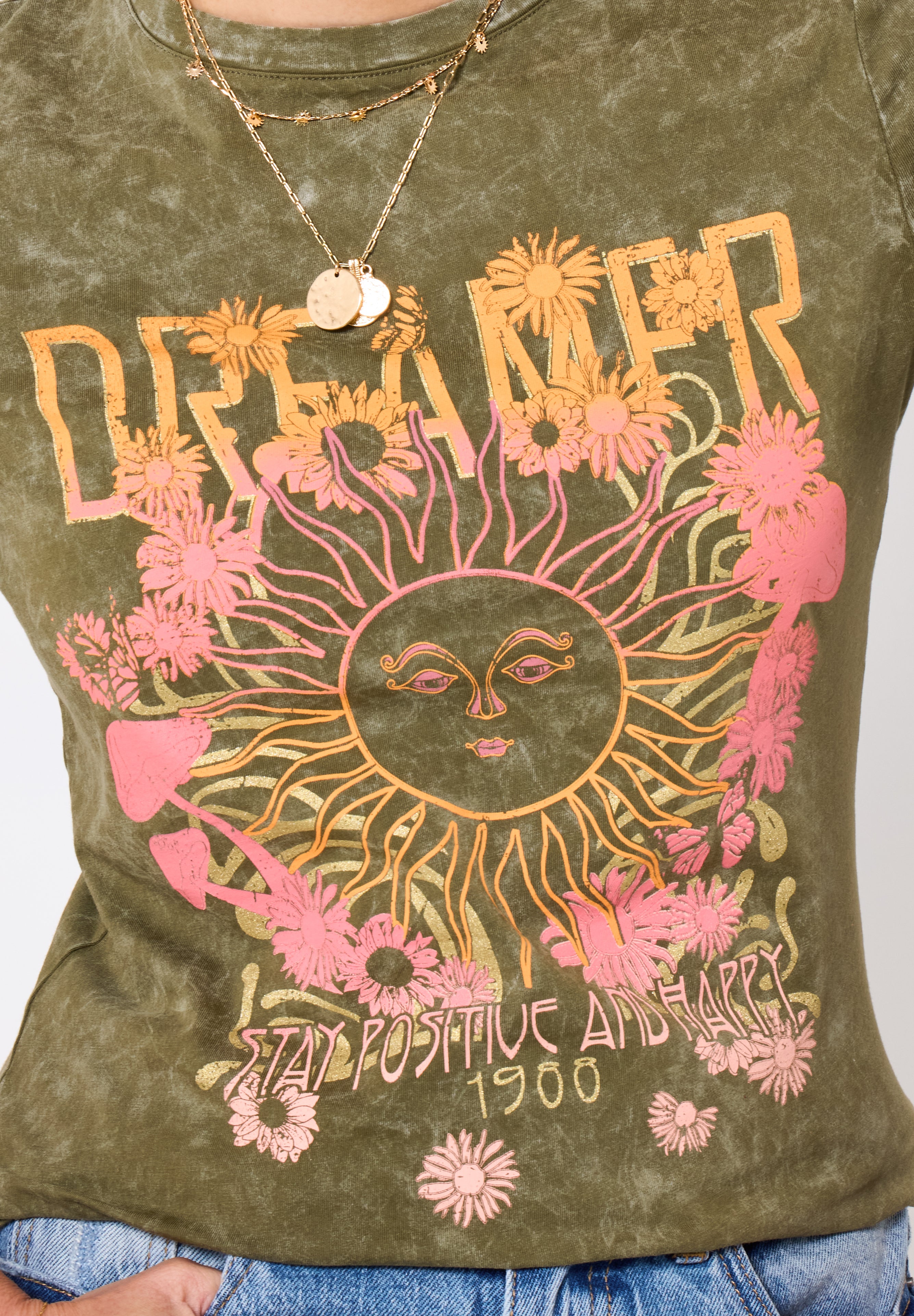 Stretch Cotton Graphic Tee image number 1
