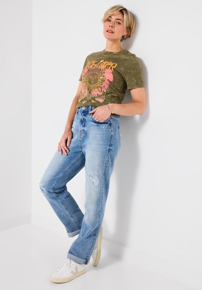 Stretch Cotton Graphic Tee image number 4