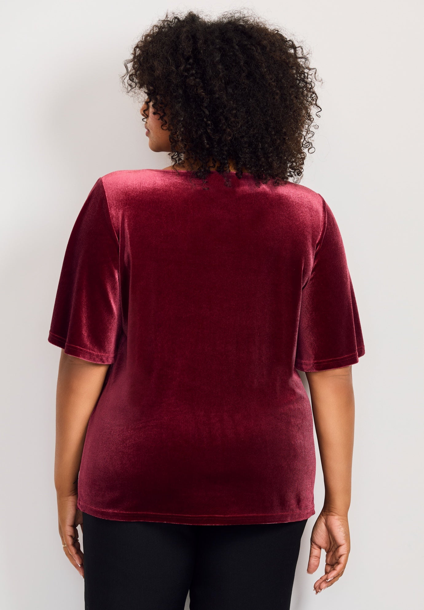 Kimono Velour Sleeve Tee image number 1