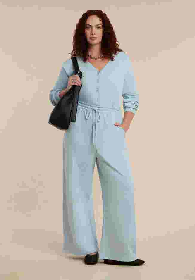 Button Up Long Sleeve Jumpsuit image number 0