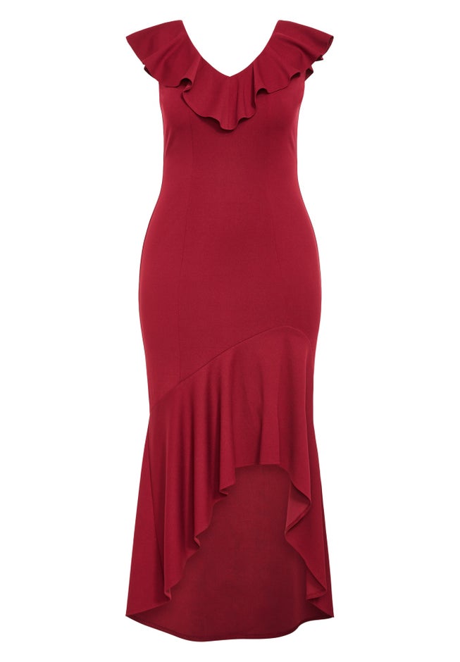 Destiny Ruffle Sleeveless Dress image number null