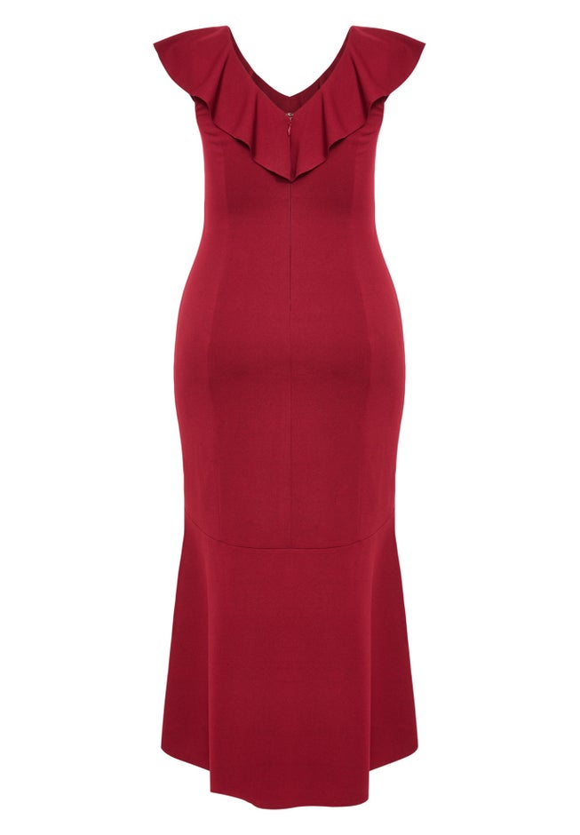 Destiny Ruffle Sleeveless Dress image number null