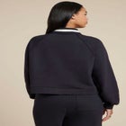 Quarter Zip Stripe Detail Sweatshirt image number null