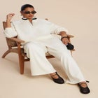 Quarter Zip Stripe Detail Sweatshirt image number null