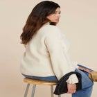  Buttoned Sleeve Sweater image number null