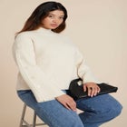  Buttoned Sleeve Sweater image number null
