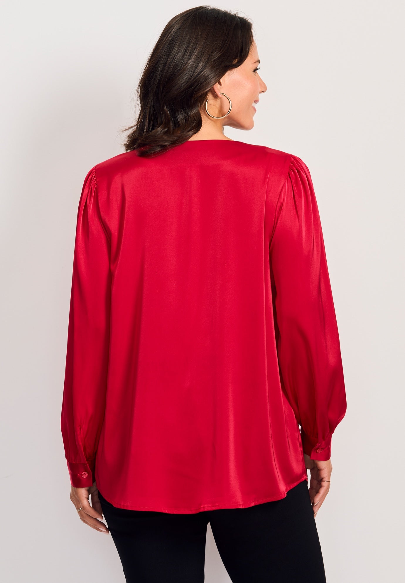 Chain Detail Satin Top image number 1