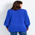 Faux Wrap Pull Over Sweater image number null