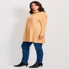 Turtleneck Tunic Sweater image number null