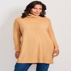 Turtleneck Tunic Sweater image number null