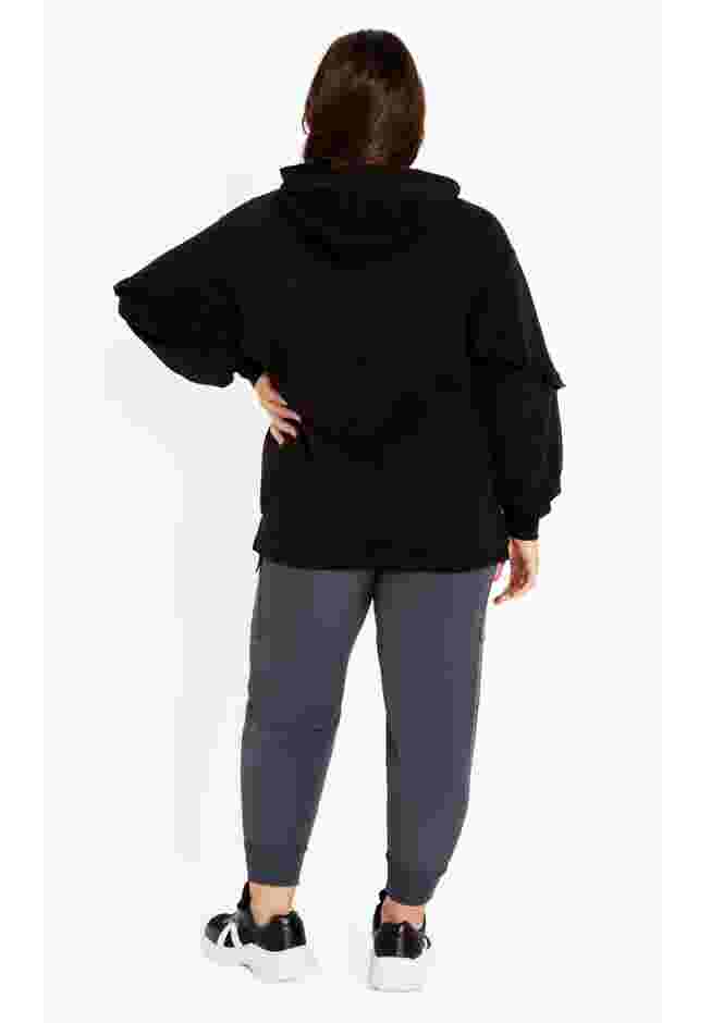Frill Eggplant Hoodie image number 3