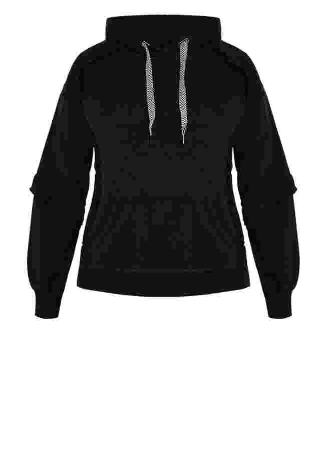 Frill Eggplant Hoodie image number 4