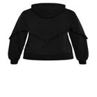 Frill Eggplant Hoodie image number null