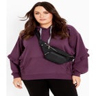 Frill Eggplant Hoodie image number null