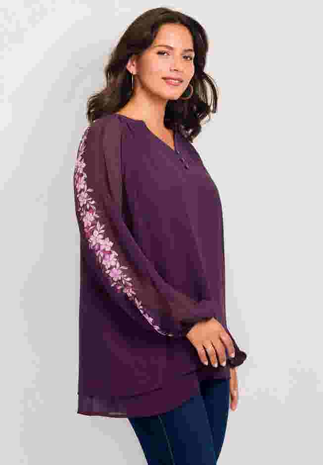 Double Layered Poet Blouse image number 1