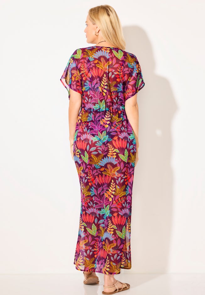  Open Front Tie-Waist Maxi Cover Up image number 2