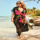  Open Front Tie-Waist Maxi Cover Up image number null