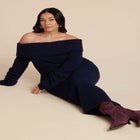 Slouchy Sweater Dress image number null