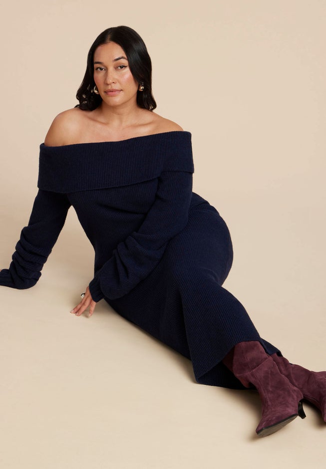 Slouchy Sweater Dress image number 2