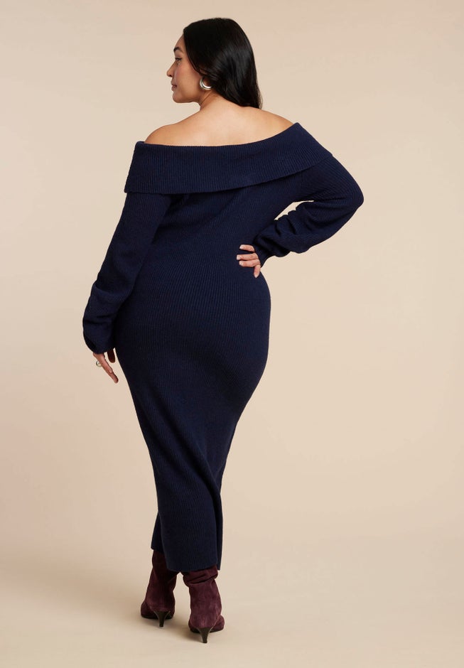 Slouchy Sweater Dress image number 5