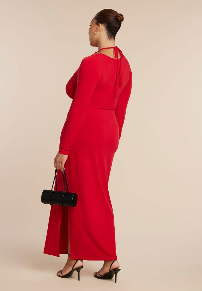 Keyhole Front Maxi Dress image number 1