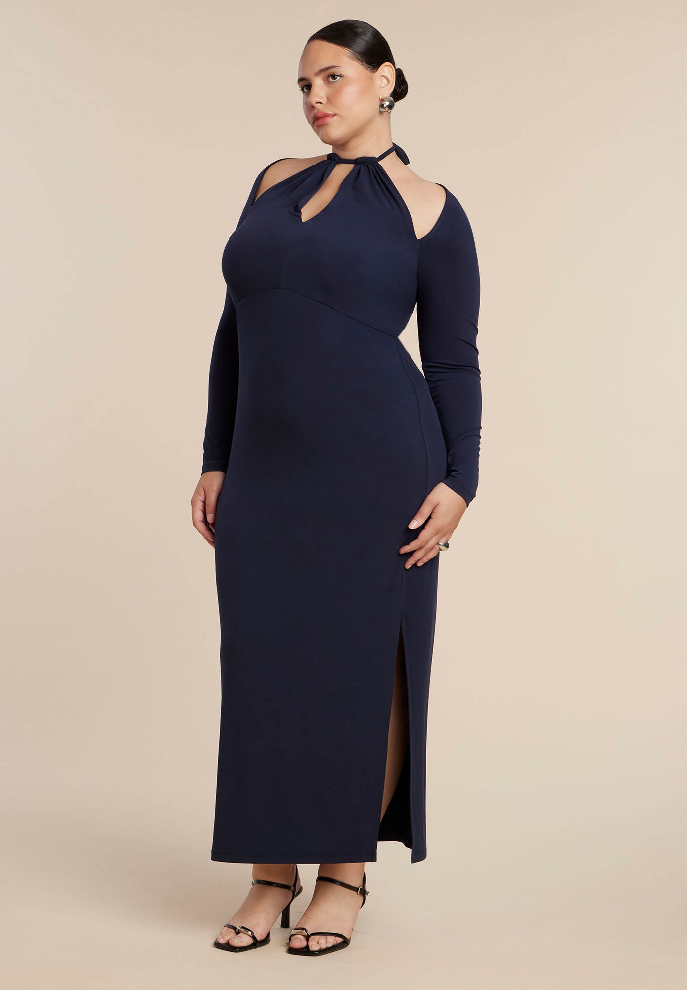 Keyhole Front Maxi Dress image number 0