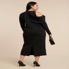 Drape Effect Midi Dress image number null