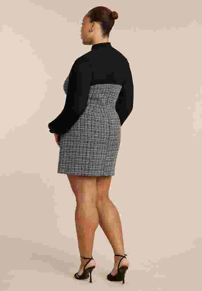 Tweed Twofer Mini Dress image number 2