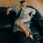 Sequin Shirt Dress image number null