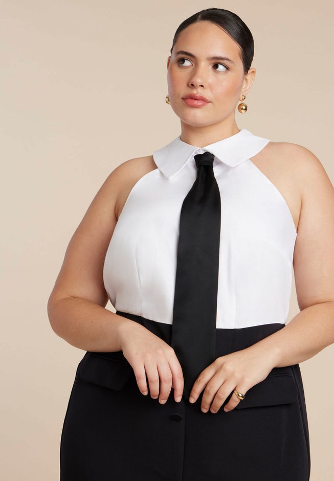 Tie Detail Midi Dress image number 4