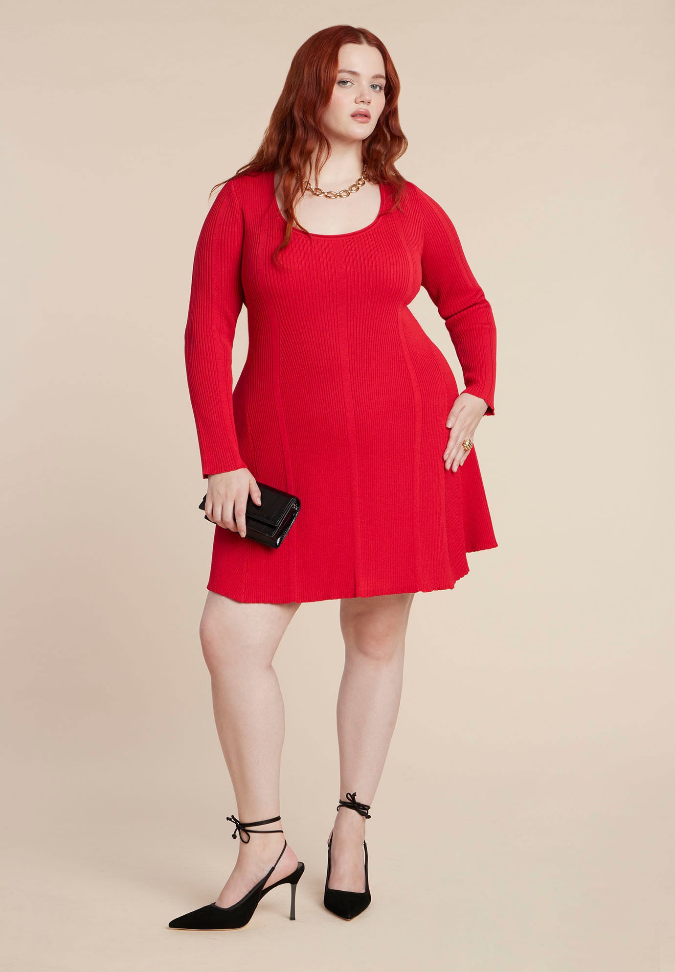 Seam Detail Mini Dress image number 3