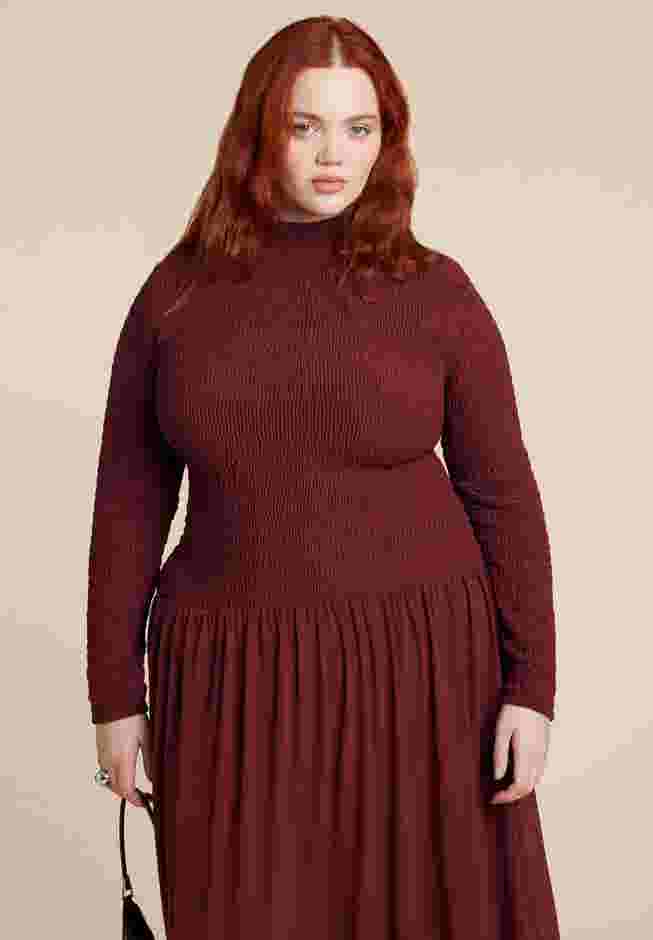 Smocked Midi Dress image number 3
