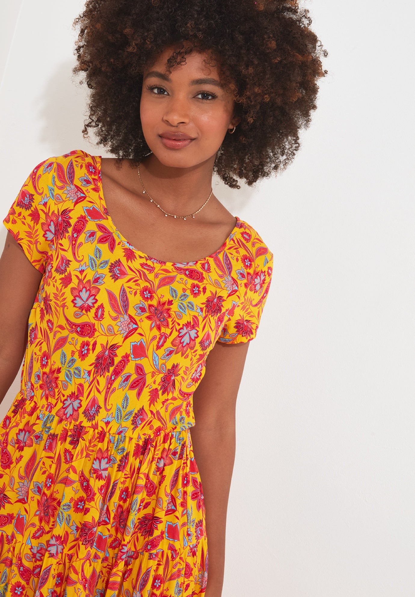 Short Sleeve Flowy Maxi Dress image number 1