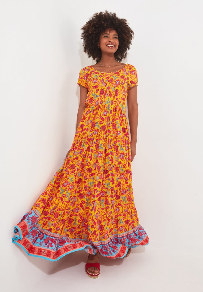 Short Sleeve Flowy Maxi Dress image number 2