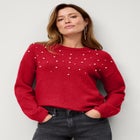 Pearl Embellished Pullover image number null