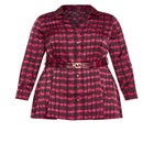 Eva Longline Gold Waist Belt Print Shirt image number null