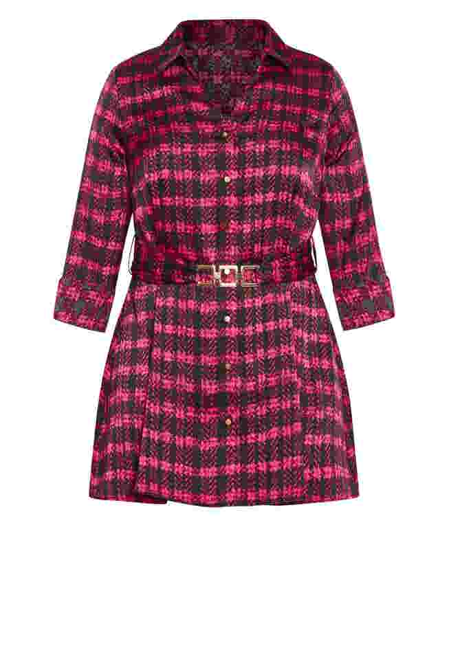 Eva Longline Gold Waist Belt Print Shirt image number 6