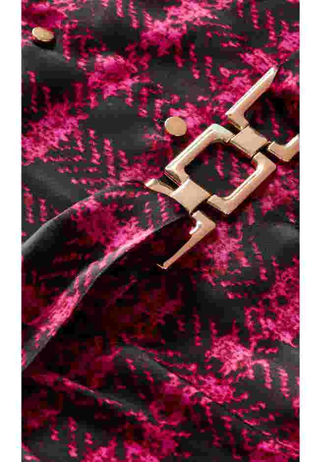 Eva Longline Gold Waist Belt Print Shirt image number 8