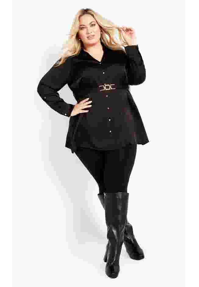 Eva Longline Gold Waist Belt Shirt image number 2