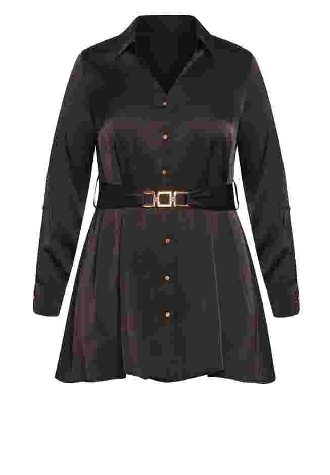 Eva Longline Gold Waist Belt Shirt image number 4