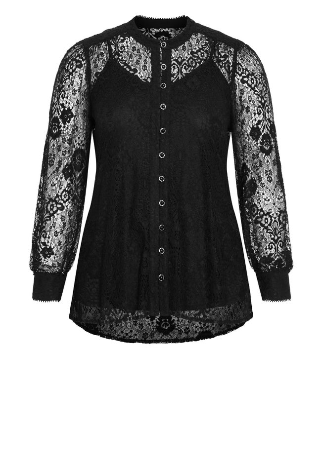Jade Lace Shirt image number 4